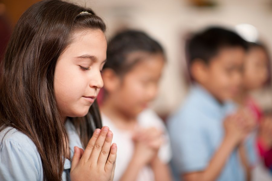 Children in a religious program